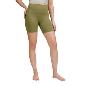 Lululemon Align High-Rise Short 6" Sz 8 Bronze Green